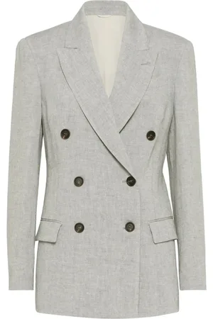 Brunello Cucinelli Mujer, Chaquetas, Gris, Talla: M
