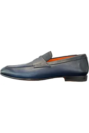 santoni Hombre, Zapatos, Azul, Talla: 44 1/2 EU
