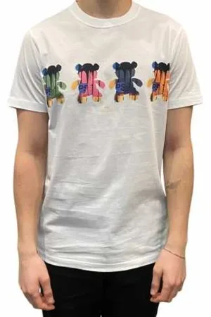 Paul Smith Hombre, Camisetas, Blanco, Talla: S