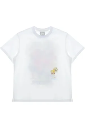 WOOYOUNGMI Hombre, Camisetas, Blanco, Talla: M