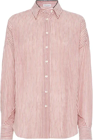 Brunello Cucinelli Mujer, Blusas y Camisas, Rojo, Talla: XS
