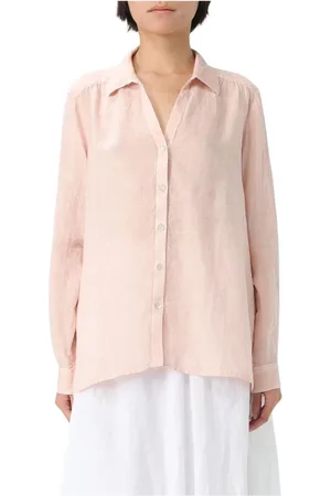 120% Lino Mujer, Blusas y Camisas, Rosa, Talla: M
