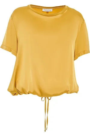 Manila Grace Mujer, Camisetas, Amarillo, Talla: L