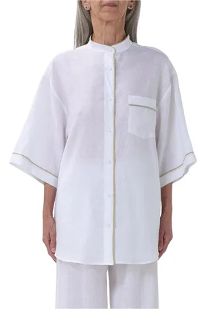 Fabiana Filippi Mujer, Blusas y Camisas, Blanco, Talla: M