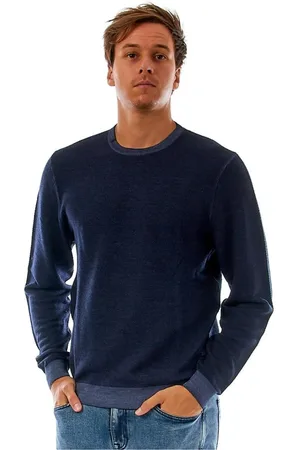 sun68 Hombre, Jerseys, Azul, Talla: S