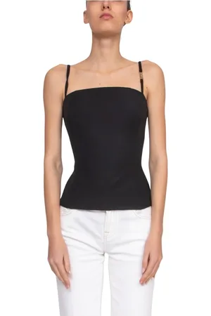VERSACE Mujer, Camisetas, Negro, Talla: M