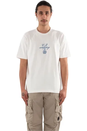 C.P. Company Hombre, Camisetas, Blanco, Talla: M