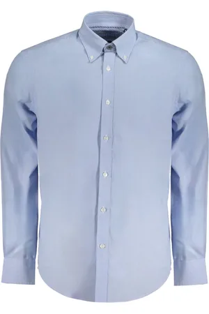 HARMONT&BLAINE Hombre, Camisas, Azul, Talla: S