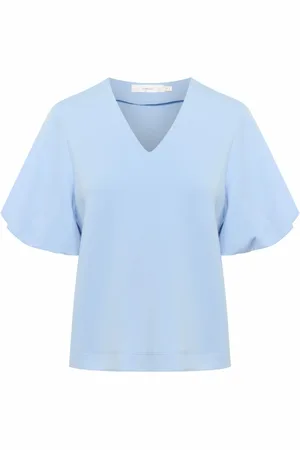 INWEAR Mujer, Camisetas, Azul, Talla: S