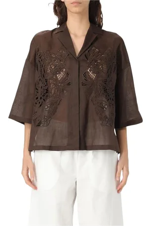 Max Mara Mujer, Blusas y Camisas, Marrón, Talla: XS