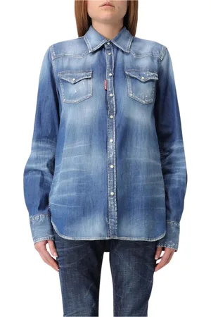 Dsquared2 Mujer, Blusas y Camisas, Azul, Talla: S