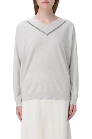 Brunello Cucinelli Mujer, Jerseys, Gris, Talla: S