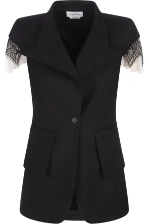Alexander McQueen Mujer, Chaquetas, Negro, Talla: S
