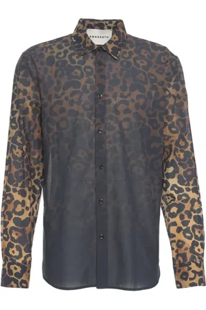 AMARANTO Hombre, Camisas, Negro, Talla: L