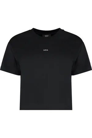 A.P.C. Mujer, Camisetas, Negro, Talla: S