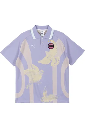 PUMA Hombre, Camisetas, Púrpura, Talla: L