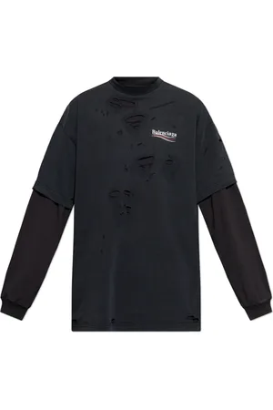 Balenciaga Hombre, Camisetas, Negro, Talla: XL