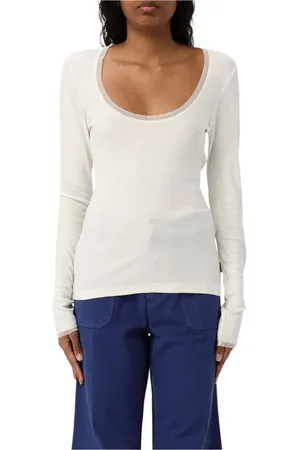 REMAIN Birger Christensen Mujer, Camisetas, Blanco, Talla: S