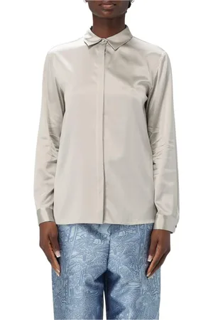 Emporio Armani Mujer, Blusas y Camisas, Gris, Talla: M