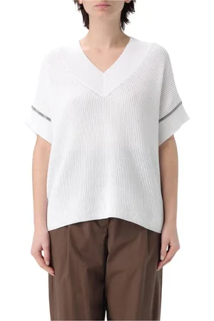 Brunello Cucinelli Mujer, Jerseys, Blanco, Talla: M