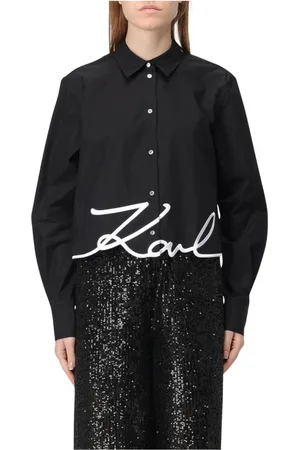 Karl Lagerfeld Mujer, Blusas y Camisas, Negro, Talla: S
