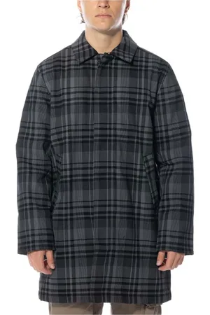 Pop Trading Company Hombre, Abrigos, Negro, Talla: M