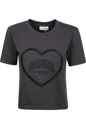 Ganni Mujer, Camisetas, Negro, Talla: XS