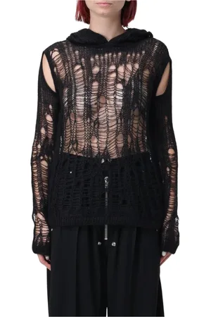 Rick Owens Mujer, Sudaderas, Negro, Talla: S