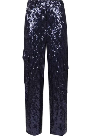 ROTATE Mujer, Pantalones, Azul, Talla: M