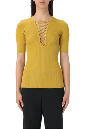 Elisabetta Franchi Mujer, Camisetas, Amarillo, Talla: S