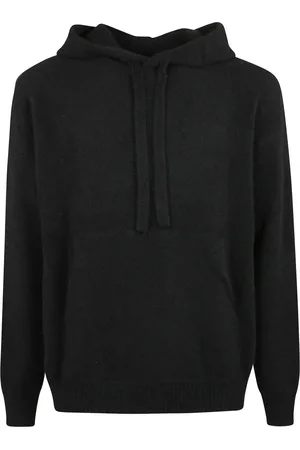 LANEUS Hombre, Sudaderas, Negro, Talla: L