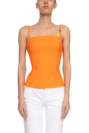 VERSACE Mujer, Camisetas, Naranja, Talla: XS