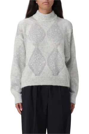 Brunello Cucinelli Mujer, Jerseys, Gris, Talla: S