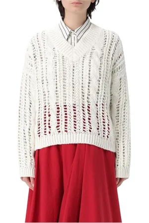 Brunello Cucinelli Mujer, Jerseys, Blanco, Talla: XS