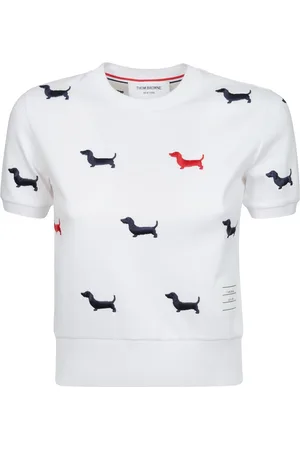 Thom Browne Mujer, Camisetas, Blanco, Talla: 2XS