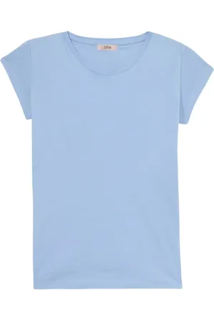 Oltre Mujer, Camisetas, Azul, Talla: M