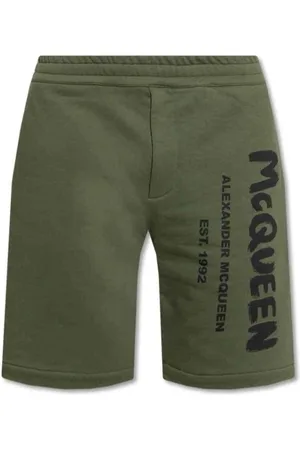 Alexander McQueen Hombre, Pantalones cortos, Verde, Talla: M