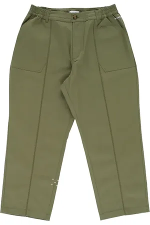 Pop Trading Company Hombre, Pantalones, Verde, Talla: S