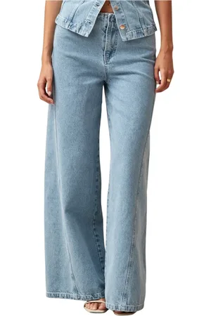 ALOHAS Mujer, Vaqueros, Azul, Talla: S