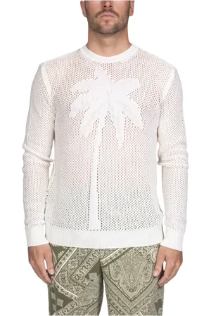AMARANTO Hombre, Jerseys, Blanco, Talla: L