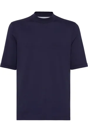 Brunello Cucinelli Hombre, Camisetas, Azul, Talla: 2XL