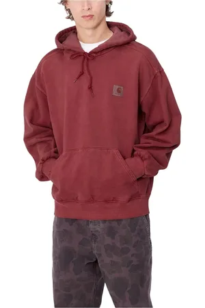 Carhartt Hombre, Sudaderas, Rojo, Talla: L
