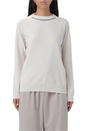 Brunello Cucinelli Mujer, Jerseys, Blanco, Talla: L