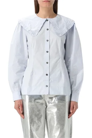 Ganni Mujer, Blusas y Camisas, Blanco, Talla: M