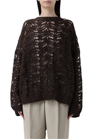 Brunello Cucinelli Mujer, Jerseys, Marrón, Talla: XS