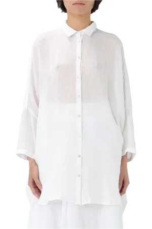 120% Lino Mujer, Blusas y Camisas, Blanco, Talla: XS