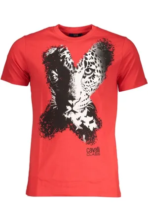 Roberto Cavalli Hombre, Camisetas, Rojo, Talla: M