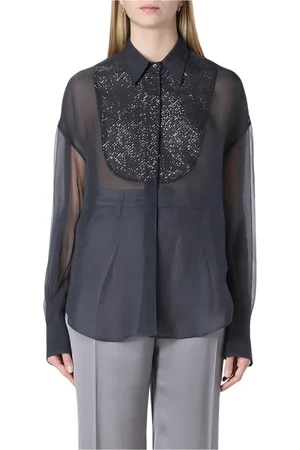 Brunello Cucinelli Mujer, Blusas y Camisas, Negro, Talla: M