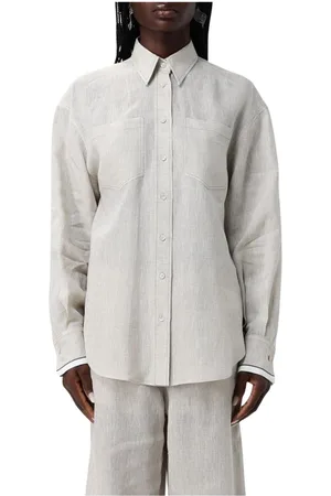 Brunello Cucinelli Mujer, Blusas y Camisas, Gris, Talla: S