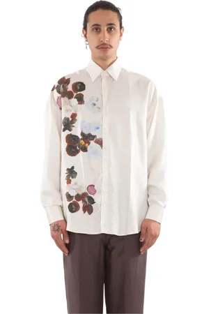 COSTUMEIN Hombre, Camisas, Blanco, Talla: L